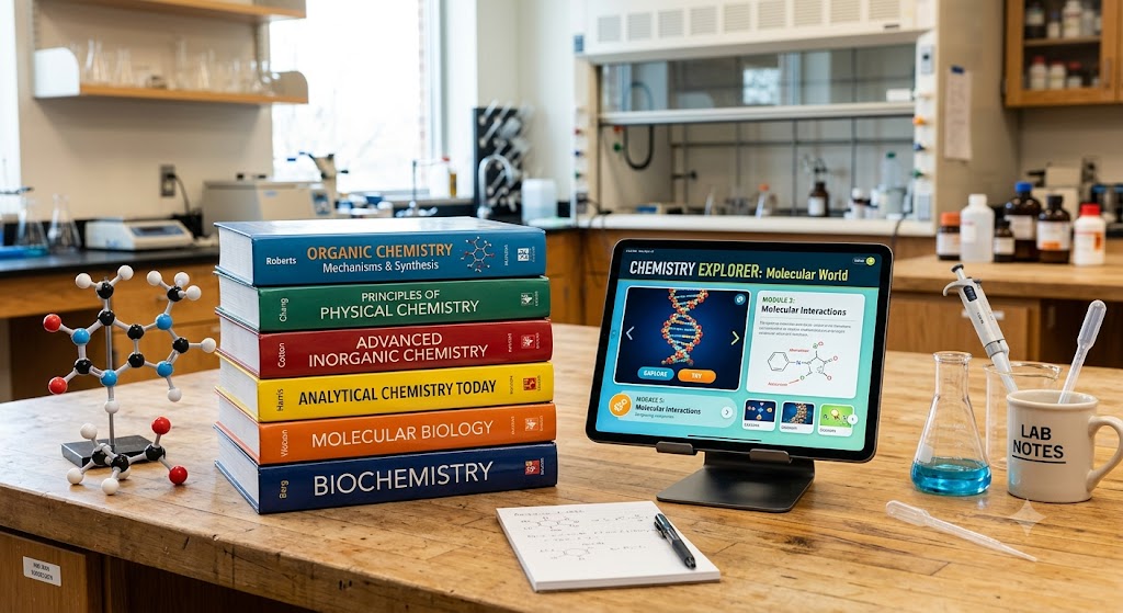 Chemistry books and digital learning