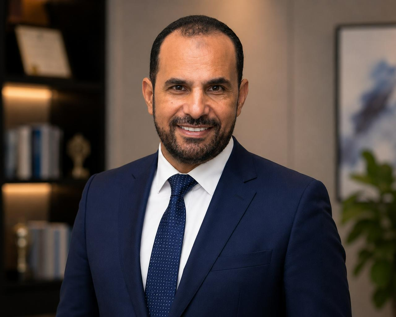 Portrait of Prof. Dr. Khaled Fouad Khaled in his office