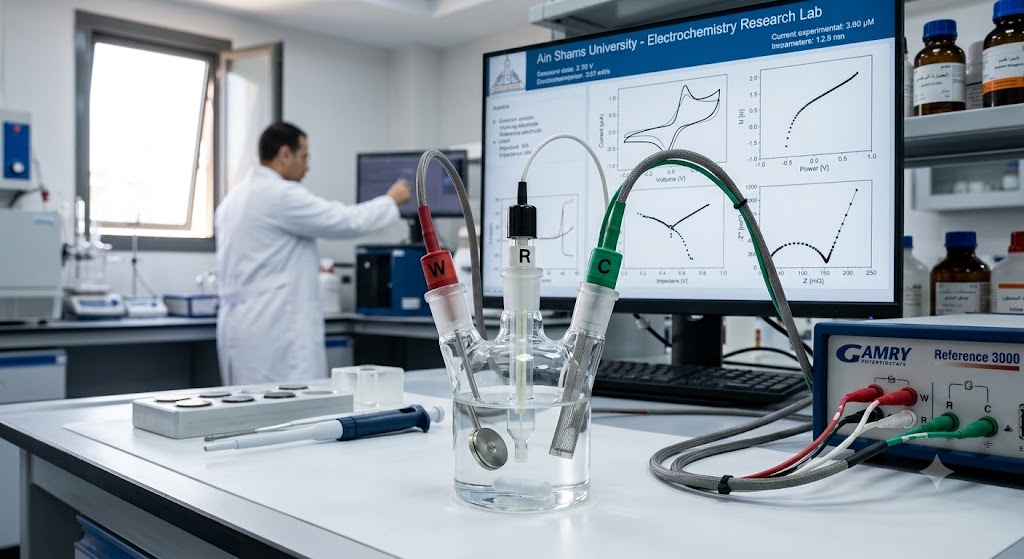 Electrochemical cell and potentiostat